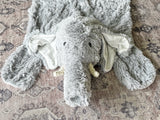 Gray Elephant Rug for Safari Nursery