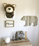 Brown Grizzly Bear Wall Mount