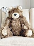 ClaraLoo Large Plush Bear Bud - Cappuccino Grizzly
